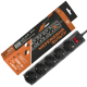 LogicPower LP-X5-3 Black Подовжувач мережевий (фільтр)