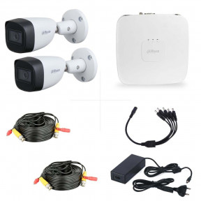 Комплект HDCVI видеонаблюдения на 2 уличные камеры 2МП Dahua Technology KIT-4X2BMV1 - фото №1 Комплект HDCVI видеонаблюдения на 2 уличные камеры 2МП Dahua Technology KIT-4X2BMV1 купить