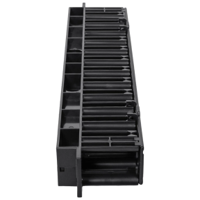 Trinix TRX-1U/CM-HP Black – Кабельный организатор 19" (1U, 12 слотов, ABS) в Украине