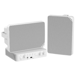 Hikvision DS-QAE1KA80120-2 – Гибридный аудиокомплект (80 Вт, 2 зоны, 2x20 Вт акустика, Bluetooth, IP/Сеть)