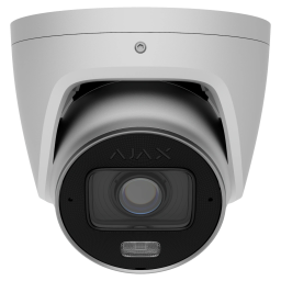 Ajax TurretCam HLVF (5 Mp) (2.8-12мм) ASP white – Вулична IP-камера (5MP, Varifocal 2.8-12mm, IR 60m + Led 40m, AI, PoE, IP67, IK10)
