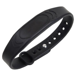 SB032-MF black – Бесконтактный силиконовый браслет СКУД Mifare (13.56 МГц, черный)