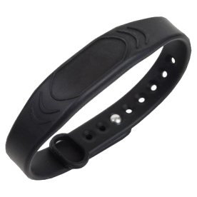 SB032-MF black – Бесконтактный силиконовый браслет СКУД Mifare (13.56 МГц, черный)