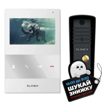 Комплект видеодомофона Slinex SQ-04M White + ML-16HD Black