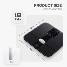 Смарт-ваги OYeet BS-OY02 Smart Scale Темно-Сірі фото