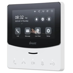 DNAKE E214W – IP-видеодомофон (4.3" Touch, Wi-Fi 2.4GHz, SIP 2.0, PoE, 8xIP-камер)