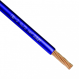 ПВ-3 0,75 Провод синий силовой медь внутренний ЗЗЦМ