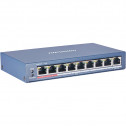 Hikvision DS-3E0109P-E(C) - 8-портовый неуправляемый коммутатор Fast Ethernet POE