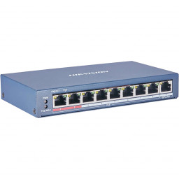 Hikvision DS-3E0109P-E(C) - 8-портовый неуправляемый коммутатор Fast Ethernet POE