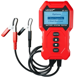 NOYAFA NF-512 – Тестер аккумуляторных батарей (12V/24V, 100-2000 CCA, Cranking Test, LCD)
