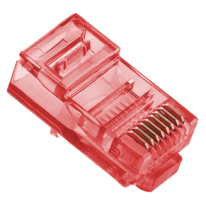 Конектор Merlion RJ-45 8P8C UTP Cat-5 (100 шт/уп.) Q100 Red