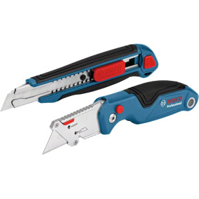 Bosch Knife Set 2pc Professional - Набор строительных ножей (2 шт.) - фото №1 Bosch Knife Set 2pc Professional - Набор строительных ножей (2 шт.) купить