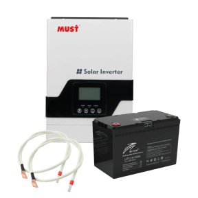 MUST PV18-1012VPM 100Ah - Комплект аккумулятор + инвертор, кабели в подарок купить