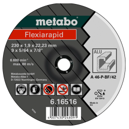 Відрізний круг по алюмінію 125 x 1,0 x 22,23 мм, TF 41 Metabo Flexiarapid (616513000)