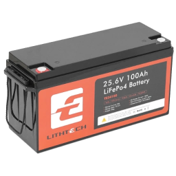 LITHTECH TE24100B – Акумулятор LiFePO4 (25.6V 100Ah, 2560Wh, Bluetooth, IP67)