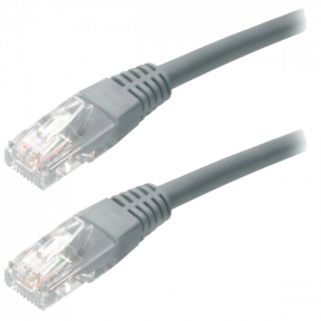 Патч-корд RITAR UTP, RJ45, Cat.5e, 1m, серый, Cu (медь)Q500 (PCR-CU/1G) купить