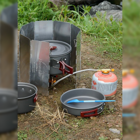 Naturehike NH 10 NH20CJ008 steel - Ветрозащитный экран для горелки фото