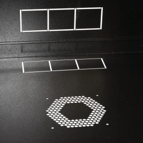 Шафа 19"15U, 600x500x773мм акрилове скло, чорна фото