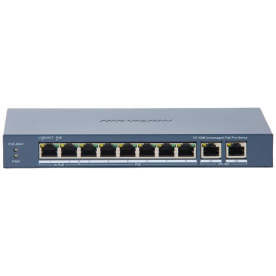 Hikvision DS-3E0310HP-E(C) - Неуправляемый POE коммутатор на 8 портов