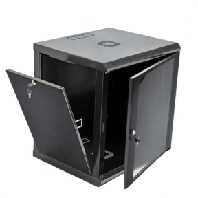 Шафа економ, акрилове скло, чорна 19"12U, 600x600x640мм зображення