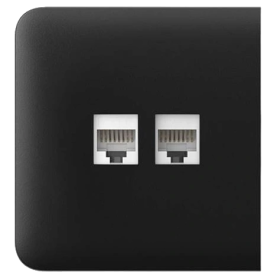 Фронтальна панель Ajax SideCover (LAN) black (для вбудованої інтернет-розетки)