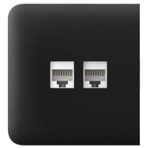 Фронтальна панель Ajax SideCover (LAN) black (для вбудованої інтернет-розетки) купити