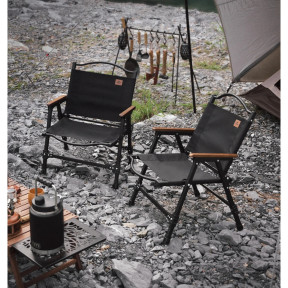 Крісло складане Naturehike CNK2350JJ015, алюміній, чорний купити