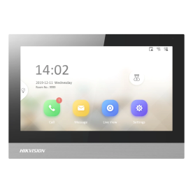 Hikvision DS-KH8380-WTE1/Flush – IP-видеодомофон (7" TFT Touch, PoE 802.3at, Wi-Fi, 16 камер)