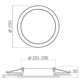 VIDEX 26W 5000K 220V - LED светильник Back круглый - фото №6 VIDEX 26W 5000K 220V - LED светильник Back круглый купить
