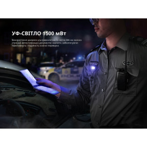 Ліхтар ручний Fenix SW05R-UV LED чорний купити