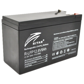 Ritar LiFePO4 12.8В 9А·ч – Аккумуляторная батарея (115.2 Вт·ч, BMS, 4500 циклов) купить