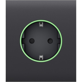 Ajax СenterCover (smart) [ type F ] Graphite - Передняя панель и крышка розетки купить