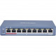 Hikvision DS-3E0109P-E(C) - 8-портовий некерований комутатор Fast Ethernet POE