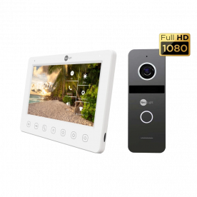 Комплект відеодомофона NeoLight Kappa HD + Solo FHD Graphite (KAPPA HD KIT GRAPHITE)