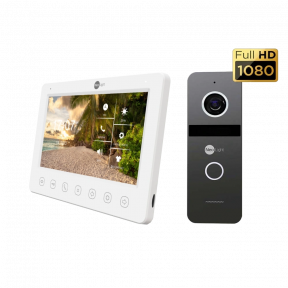 Комплект відеодомофона NeoLight Kappa HD + Solo FHD Graphite (KAPPA HD KIT GRAPHITE) купити