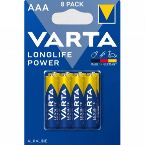 VARTA LONGLIFE POWER AAA BLI (8 шт) - Батарейка купити
