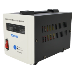 Conter SVR-1000VA – Стабилизатор напряжения (750Вт, 150-270В, релейный, 2 розетки)