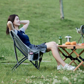 Стілець складаний Naturehike CNK23JU0001, світло-сірий фото