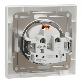 Schneider Electric ASFORA EPH2900121 Розетка одинарная с заземлением фото