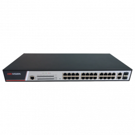Hikvision DS-3E2326P - Керований комутатор PoE з 24 портами Fast Ethernet