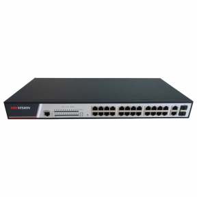Hikvision DS-3E2326P - Управляемый коммутатор PoE с 24 портами Fast Ethernet купить
