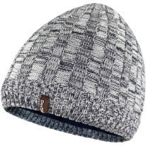 Водонепроницаемая шапка Dexshell Heathered Rib Knit Beanie, onesize (56-58 см), бело-серая