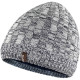 Водонепроникна шапка Dexshell Heathered Rib Knit Beanie, onesize (56-58 см), біло-сіра