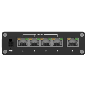 Teltonika TSW100 – Неуправляемый коммутатор (5xGbE, 4xPoE+ 802.3af/at до 120W, IP30) в Украине