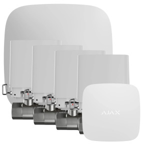 Ajax 4 крана 3/4" Белый - Комплект для предотвращения затопления и утечки воды купить