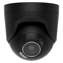 Ajax TurretCam HL (8 Mp/4 mm) Black - Дротова купольна IP-камера з гібридним підсвічуванням
