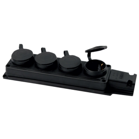 Колодка четверная с/у и заглушками 4x16 (каучук) ERKA 6004 купить