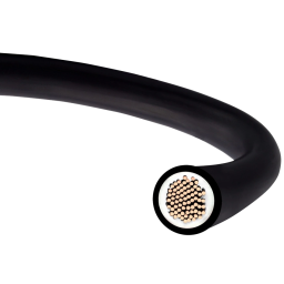 NKK H1Z2Z2-K 1x6 мм² – Кабель для сонячних панелей (6 мм², 70А, 50м, Чорний)