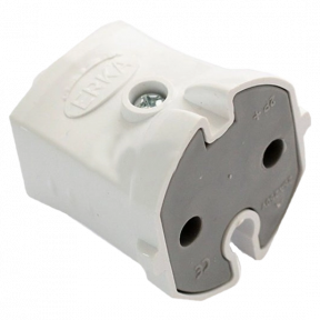 ERKA 2001, 10А Розетка штепсельная, белая купить