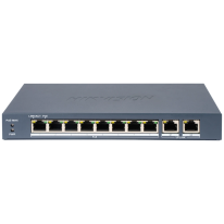 Hikvision DS-3E1310P-EI(B) PoE - Комутатор 10 портів керований